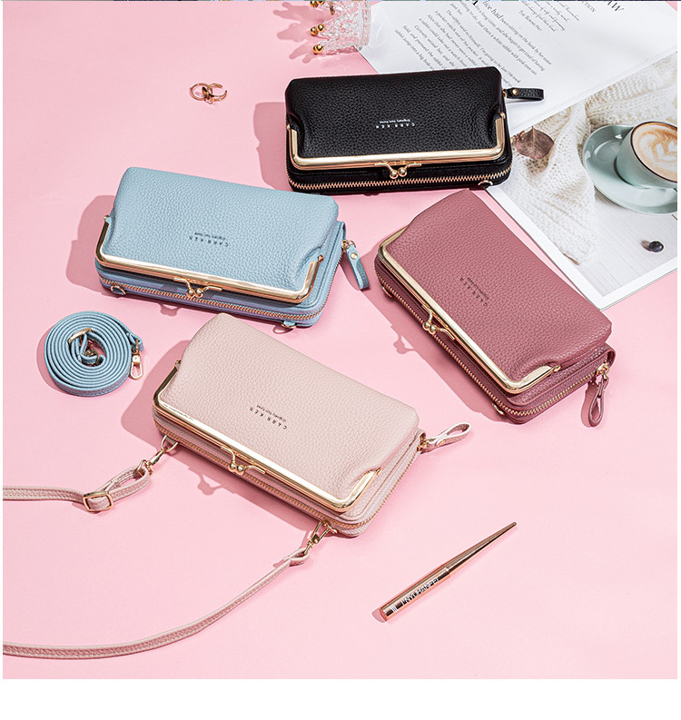 2020 New Mobile Phone Bag Horizontal Korean Style Women's Cross-Body Bag Multi-Functional Mini Handbag Clutch