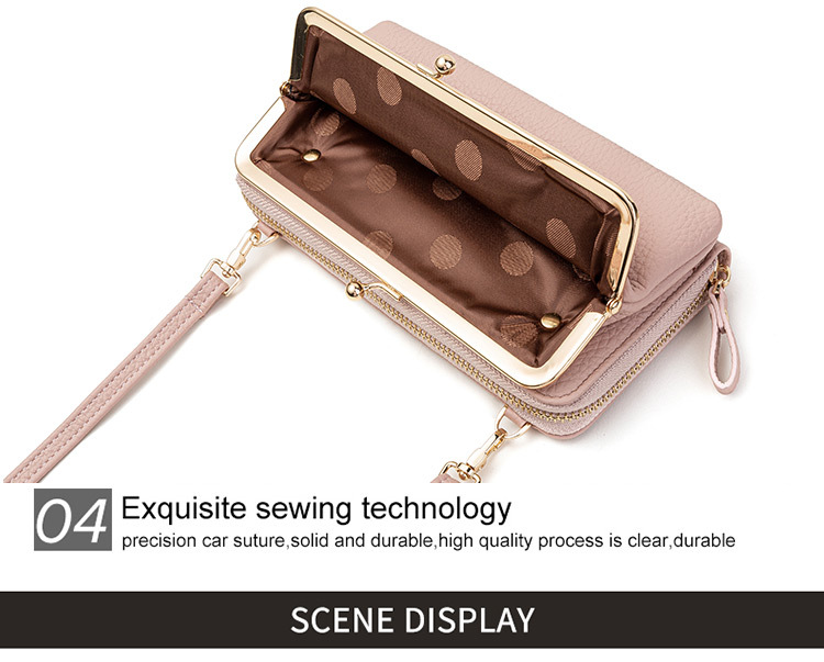2020 New Mobile Phone Bag Horizontal Korean Style Women's Cross-Body Bag Multi-Functional Mini Handbag Clutch