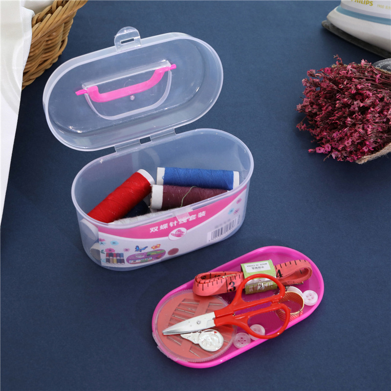 Portable Sewing Bag Sewing Tools Sewing Kit Multi-Functional Treasure Chest Portable Set Stall
