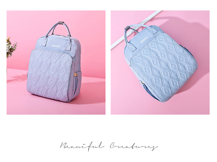 Mummy Bag Diaper Bag 2021 Oxford Cloth Baby Diaper Bag Shoulder Multi-Functional Portable Mother Microphone Baby Backpack