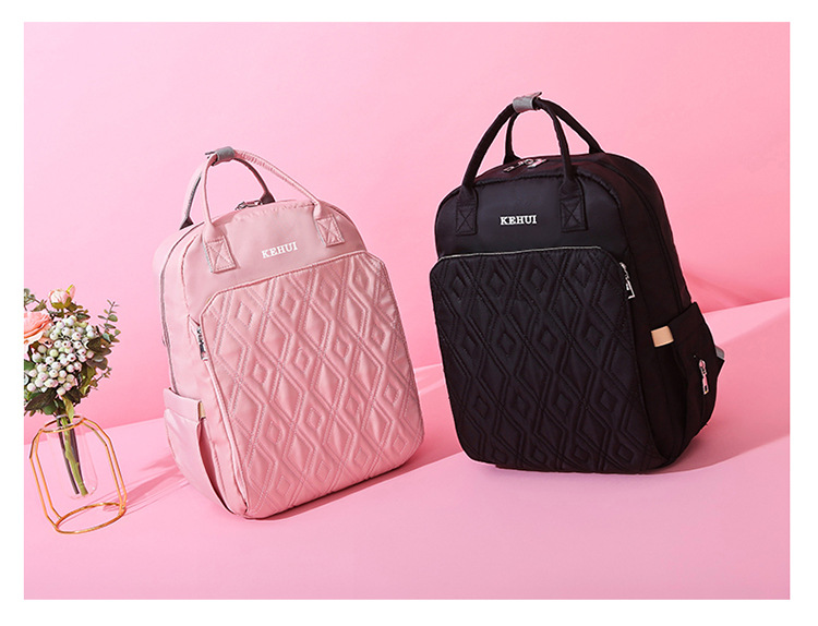 Mummy Bag Diaper Bag 2021 Oxford Cloth Baby Diaper Bag Shoulder Multi-Functional Portable Mother Microphone Baby Backpack
