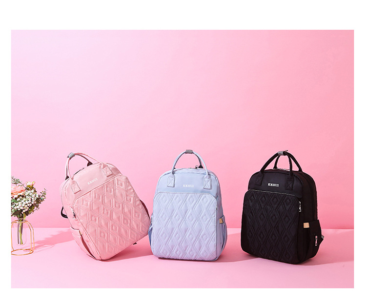 Mummy Bag Diaper Bag 2021 Oxford Cloth Baby Diaper Bag Shoulder Multi-Functional Portable Mother Microphone Baby Backpack