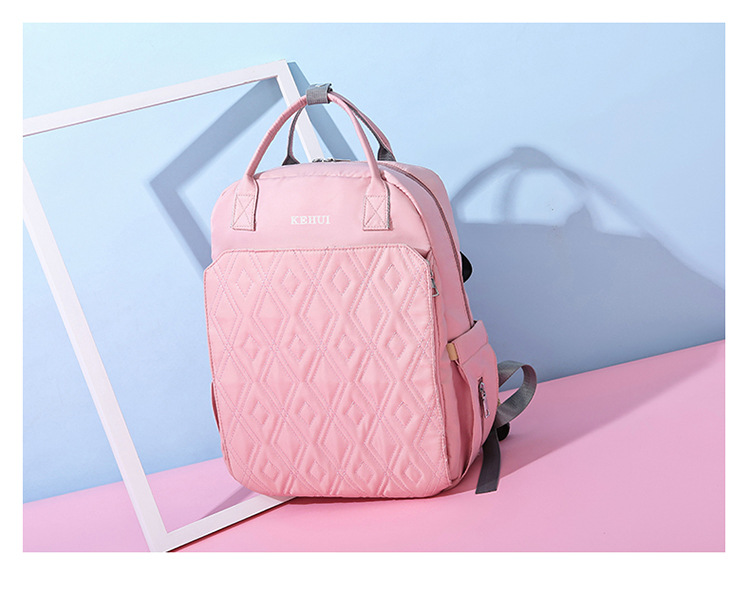Mummy Bag Diaper Bag 2021 Oxford Cloth Baby Diaper Bag Shoulder Multi-Functional Portable Mother Microphone Baby Backpack