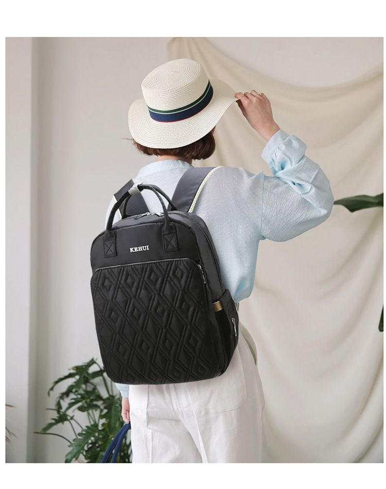 Mummy Bag Diaper Bag 2021 Oxford Cloth Baby Diaper Bag Shoulder Multi-Functional Portable Mother Microphone Baby Backpack