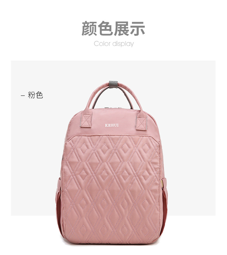 Mummy Bag Diaper Bag 2021 Oxford Cloth Baby Diaper Bag Shoulder Multi-Functional Portable Mother Microphone Baby Backpack