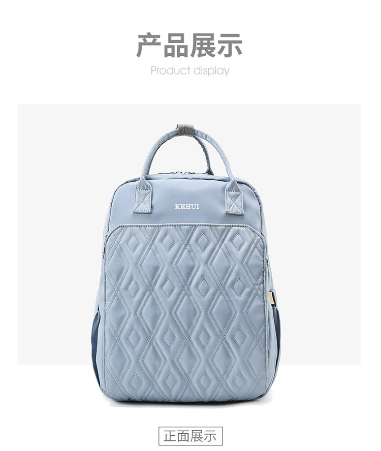 Mummy Bag Diaper Bag 2021 Oxford Cloth Baby Diaper Bag Shoulder Multi-Functional Portable Mother Microphone Baby Backpack