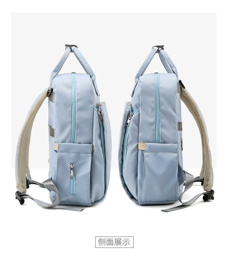 Mummy Bag Diaper Bag 2021 Oxford Cloth Baby Diaper Bag Shoulder Multi-Functional Portable Mother Microphone Baby Backpack