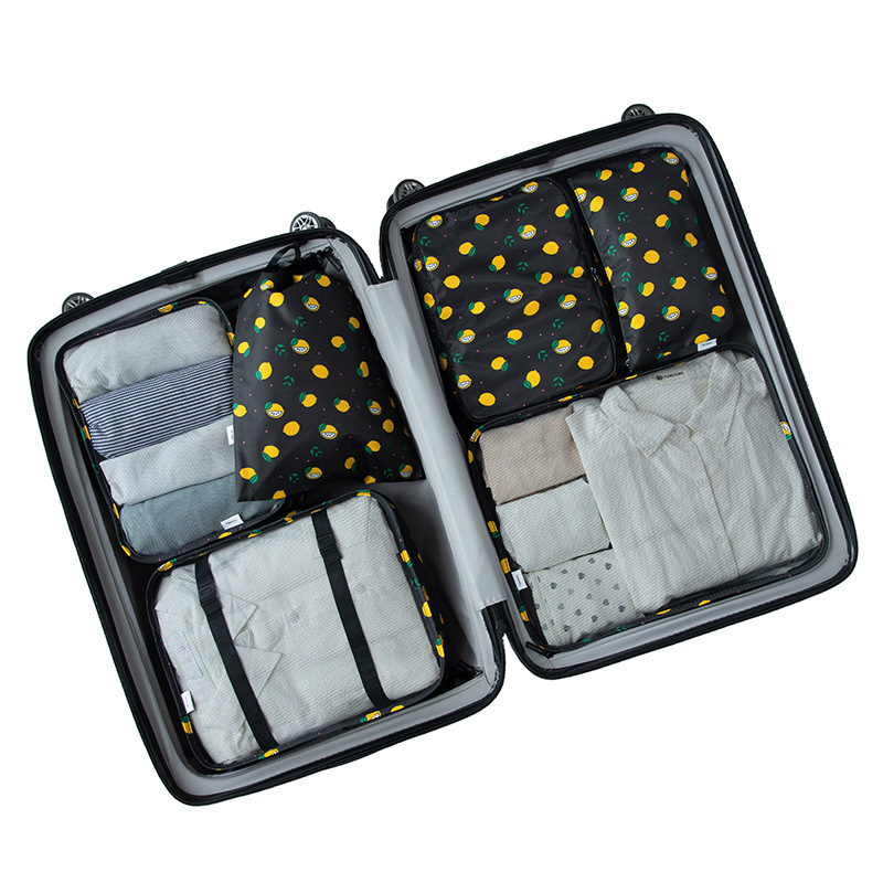 Twill Six-Piece Set Buggy Bag Travel Waterproof Clothes Organizer Buggy Bag Multi-Functional Large Capacity Storage Bag