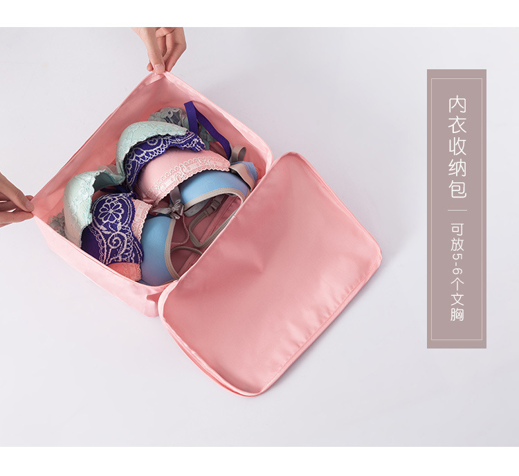 Twill Six-Piece Set Buggy Bag Travel Waterproof Clothes Organizer Buggy Bag Multi-Functional Large Capacity Storage Bag