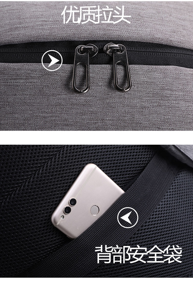 New Men's Backpack Manufacturers Supply Multi-Functional Usb15.6 Computer Bag College Students' Backpack Custom Logo