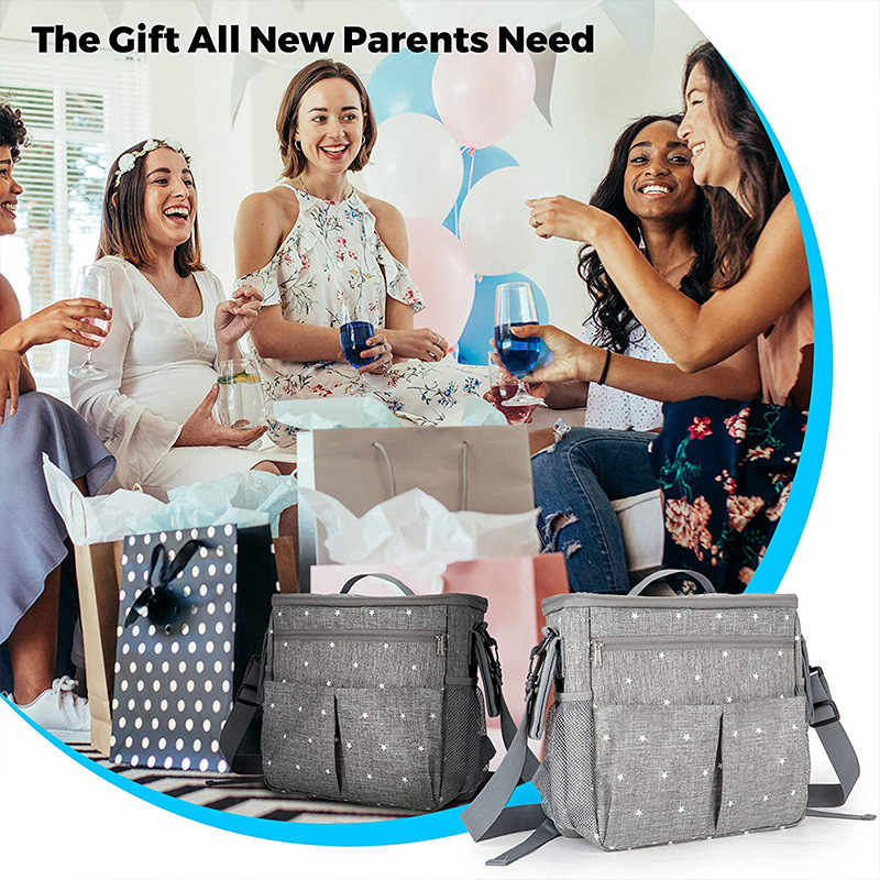 Multifunctional Mummy Backpack Mom Handbag Baby Diaper Bag Baby Wrap Milk Insulated Bag Diaper Bag  Multi Functional Bag