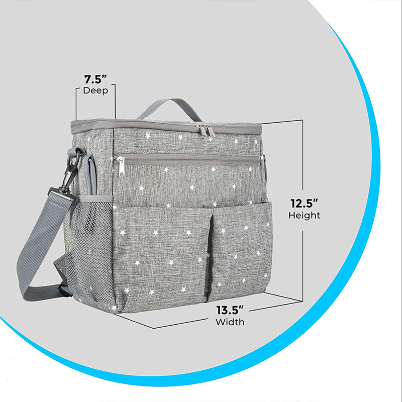 Multifunctional Mummy Backpack Mom Handbag Baby Diaper Bag Baby Wrap Milk Insulated Bag Diaper Bag  Multi Functional Bag