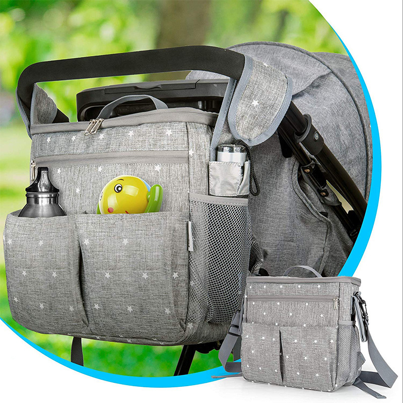 Multifunctional Mummy Backpack Mom Handbag Baby Diaper Bag Baby Wrap Milk Insulated Bag Diaper Bag  Multi Functional Bag