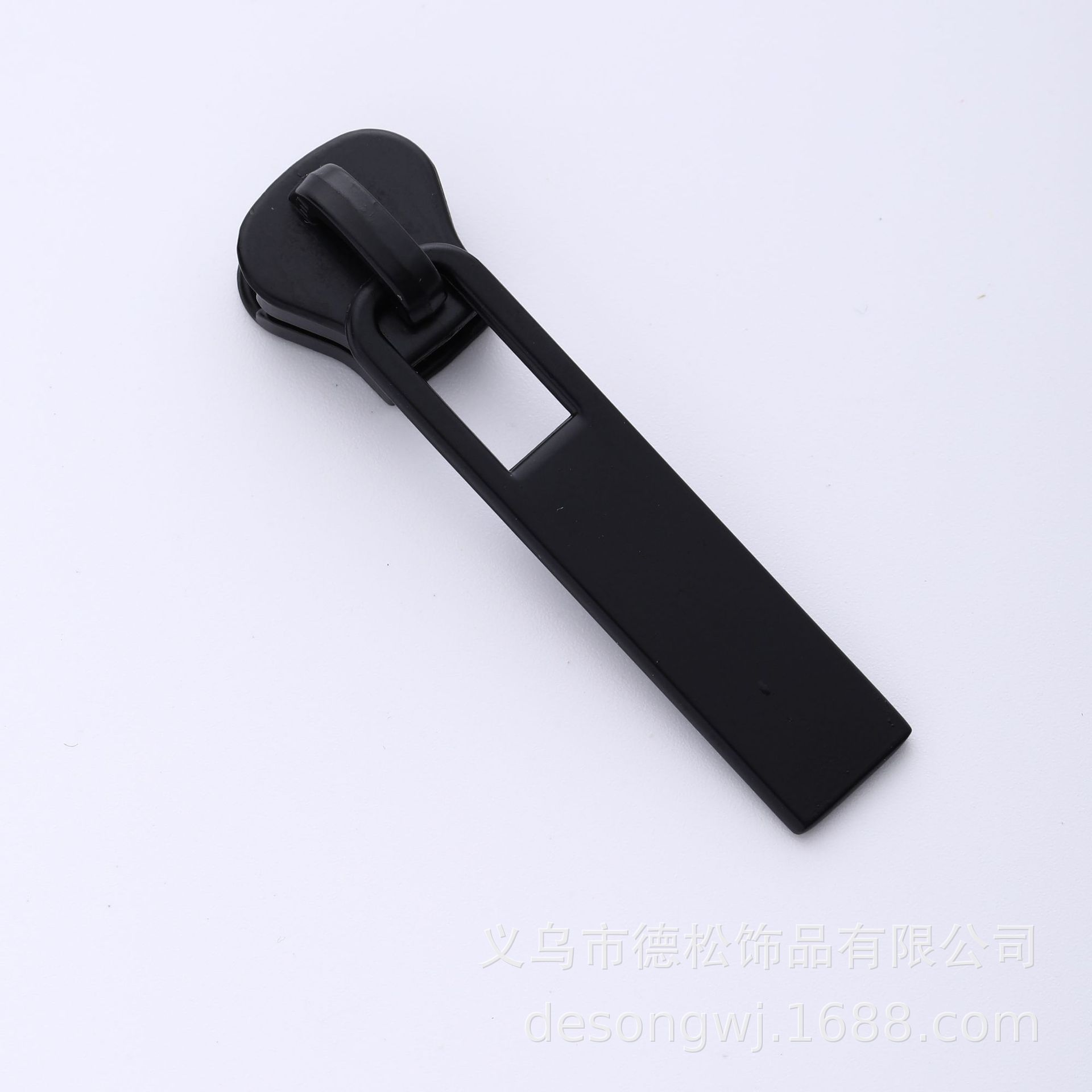 Pull Brand round Pull Head Hardware Pull Tab 5# Zipper Head inside-out Wear Pull Tail Rope Custom Black Metal Nylon Pull Brand