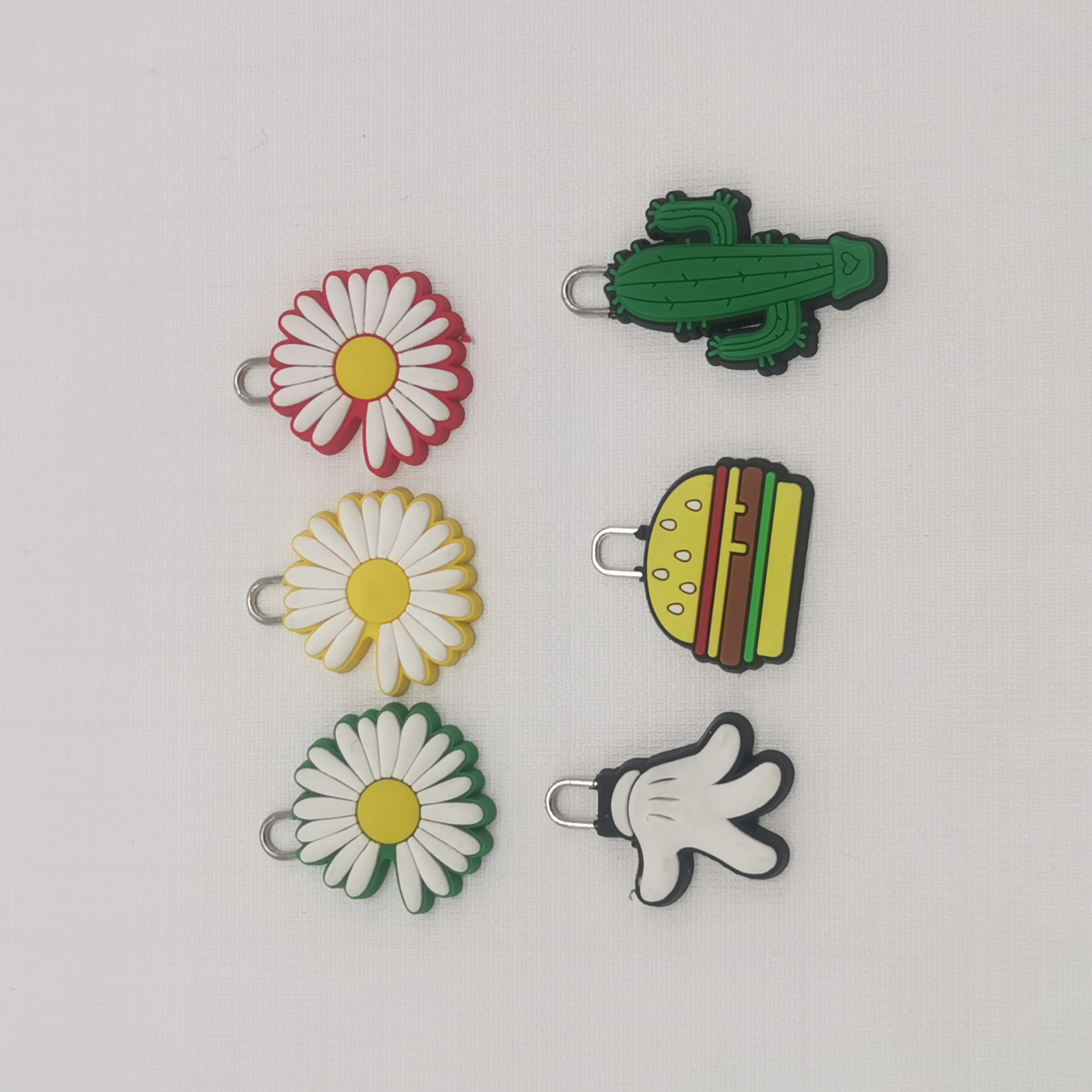 Factory Direct Sales Textile Accessories Pull Head PVC Flexible Glue Double-Sided Zipper Head Custom Silicone Mold Closing Pull Tab Custom