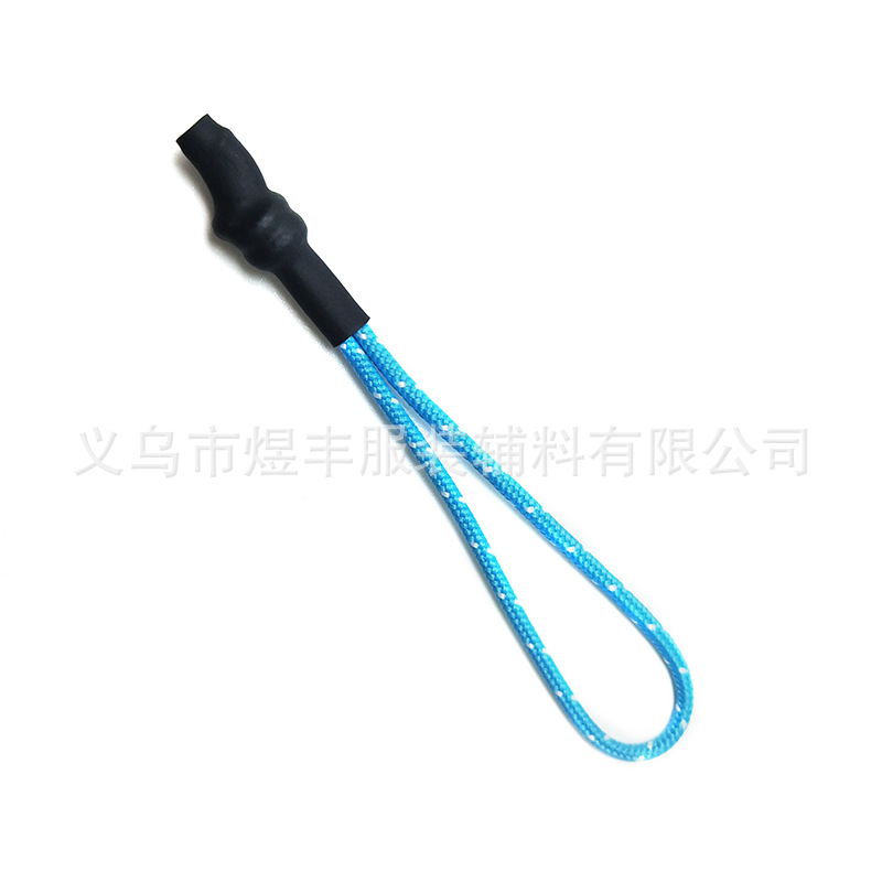 Cross-Border Injection Pull Rope Clothing Rope Pull Head New Bag Color Casing Pull Tab Pull Tail Wholesale Customization