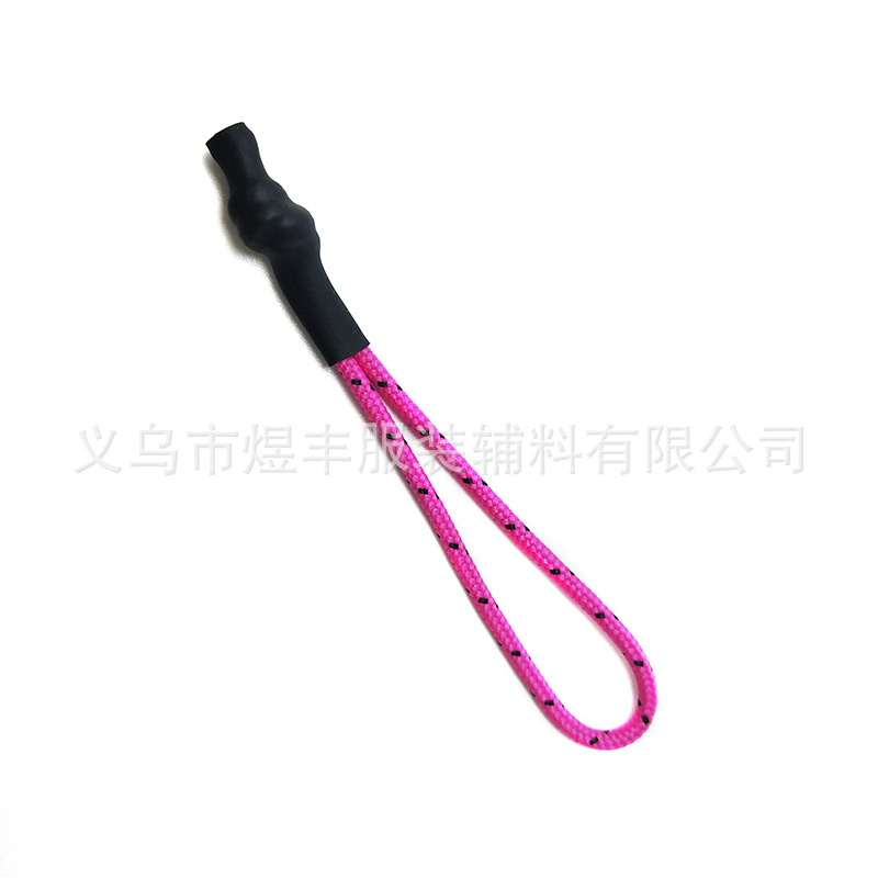 Cross-Border Injection Pull Rope Clothing Rope Pull Head New Bag Color Casing Pull Tab Pull Tail Wholesale Customization