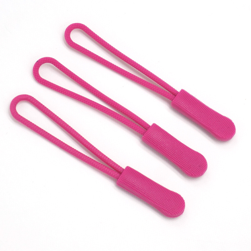 Factory Injection Molding Zipper Head Drawstring All Plastic Caterpillar PVC Pull Tab Luggage Clothing Injection Molding Pull Rope