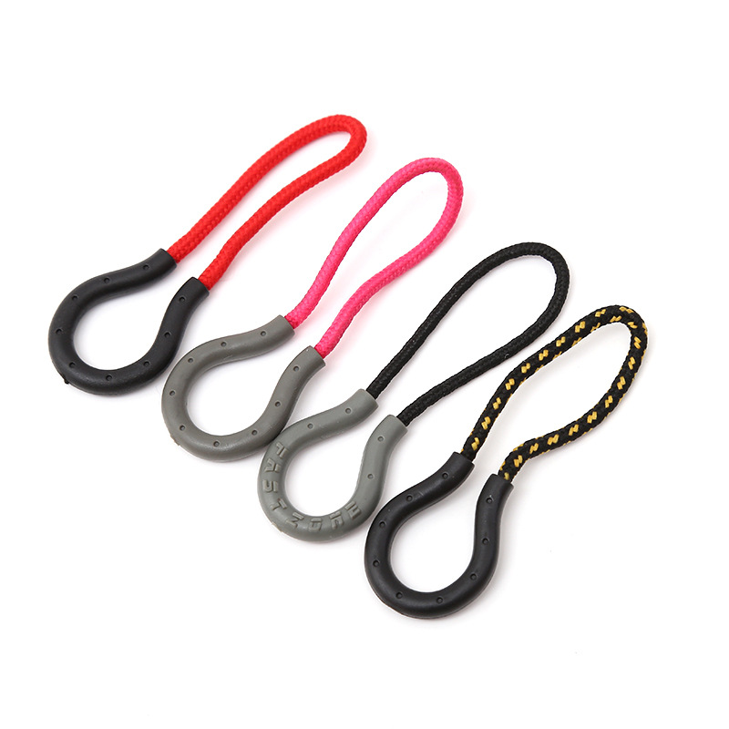 U-Shaped Zip Pulled Tail Rope Plastic Pull Tab Clothing Bag Zipper Accessories TPU Plastic Tail Buckle Custom Wholesale