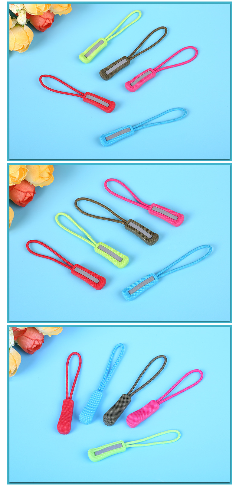 Zipper Head Factory Direct Sales Injection Pull Head New Reflective Pull Tail Reflective Pull Tab Mold Opening Multi-Color Optional Customization Zipper Head Factory Direct Sales Injection Pull Head New Reflective Pull Tail Reflective Pull Tab Mold Opening Multi-Color Optional Customization