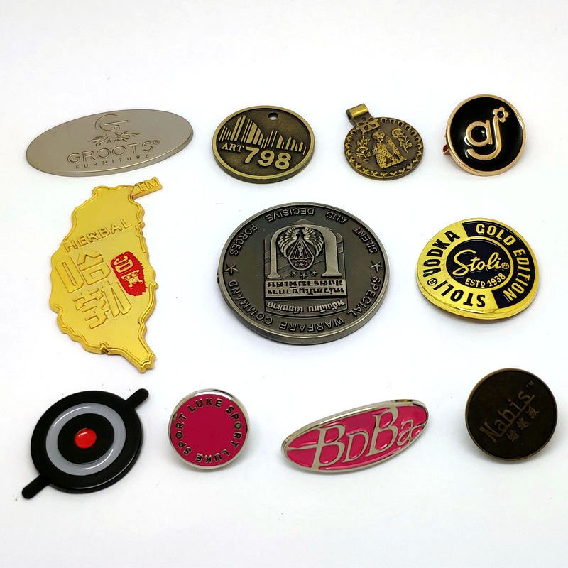 Metal Trolley Case Nameplate Customized Alloy Logo Tag Copper and Aluminum Stainless Steel Mark Label Brushed Door Plate Epoxy Nameplate