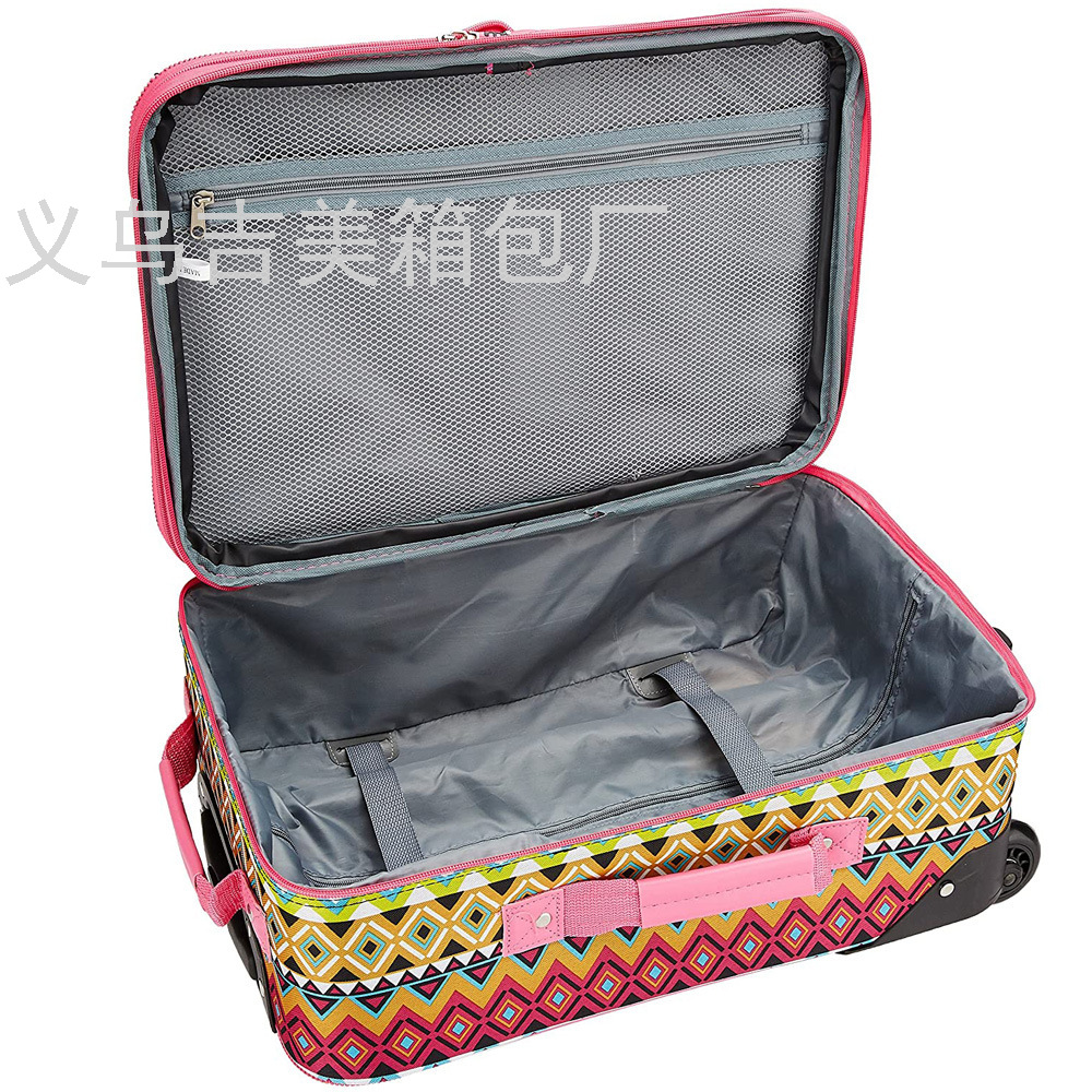 Export Suitcase Two-Piece Luggage Zipper 20-Inch Trolley Case Business Boarding Bag Factory Foreign Trade Wholesale