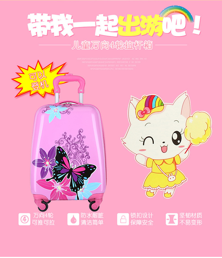 Luggage Trolley Case Password Suitcase Suitcase School Bag Boarding Bag Toy Children Suitcase Backpack Backpack Schoolbag