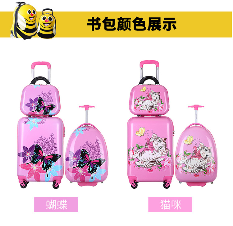 Luggage Trolley Case Password Suitcase Suitcase School Bag Boarding Bag Toy Children Suitcase Backpack Backpack Schoolbag