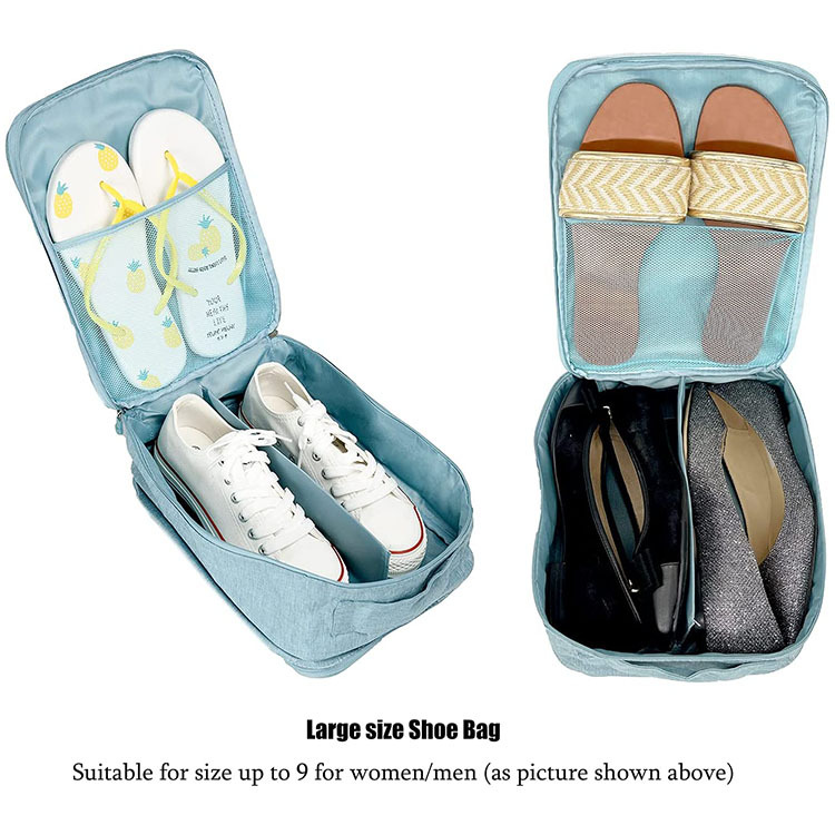 Spot Travel Shoes and Bags Shoes Storage Box Three-Layer Portable Storage Shoe Bag Plug Trolley Case Pannier Bag Soccer Shoes Bag