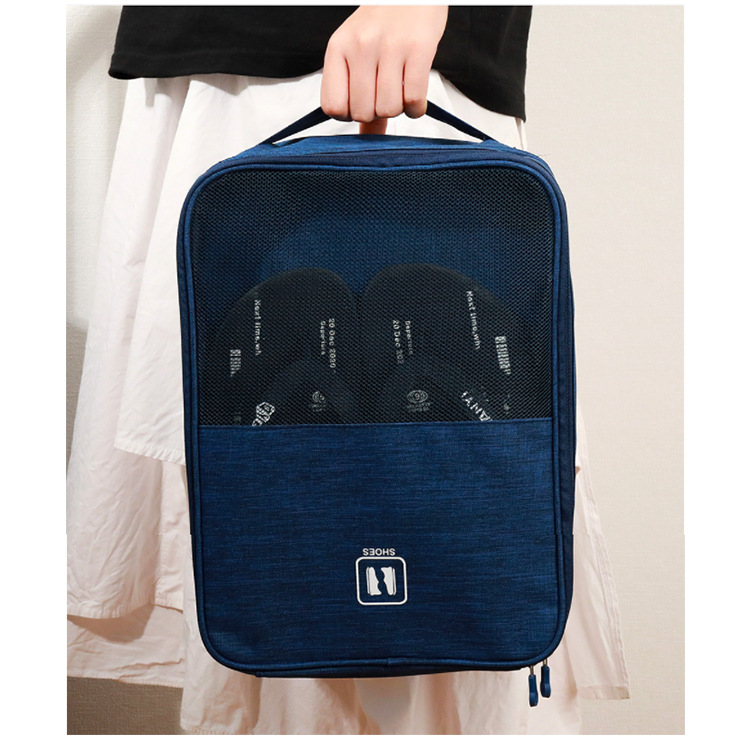 Spot Travel Shoes and Bags Shoes Storage Box Three-Layer Portable Storage Shoe Bag Plug Trolley Case Pannier Bag Soccer Shoes Bag
