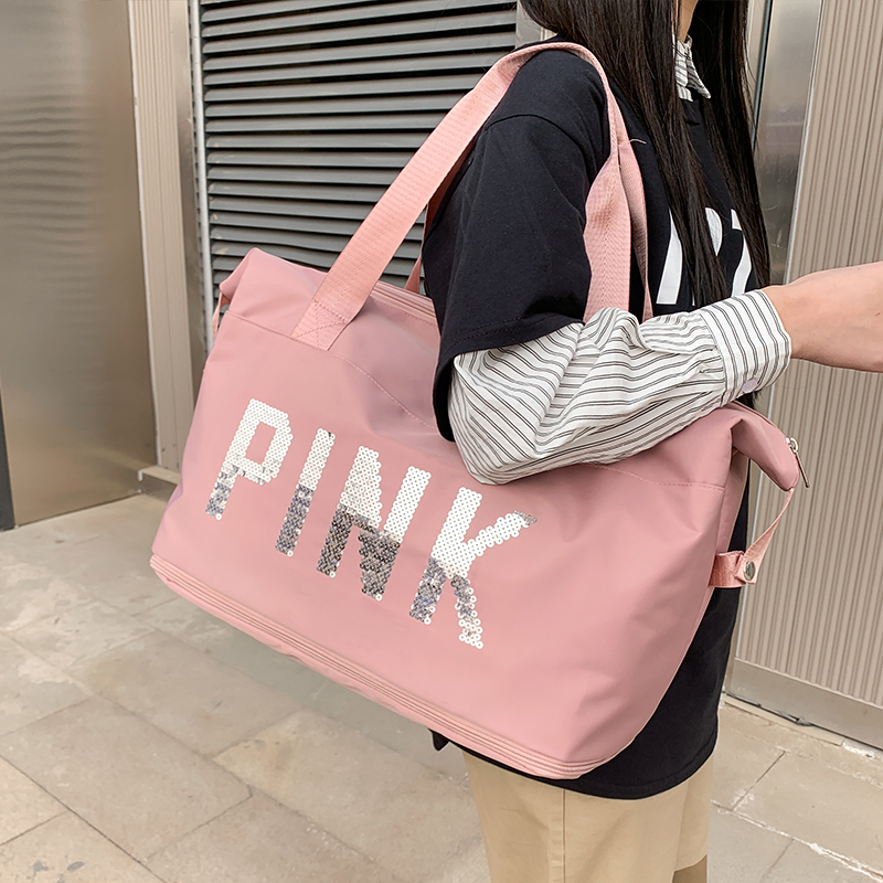 Oversized Collect Clothes Hand-Held Luggage Bag Women&#039;s Lightweight and Large Capacity Short-Distance Travel Travel Storage Bag Can Cover Trolley Case