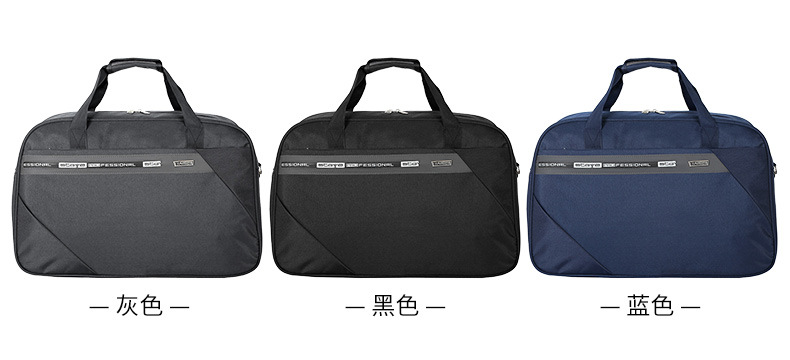 Large Capacity Dry Wet Separation Gym Bag Fashion Simple Men's Trolley Case Oxford Cloth Water Repellent Travel Buggy Bag