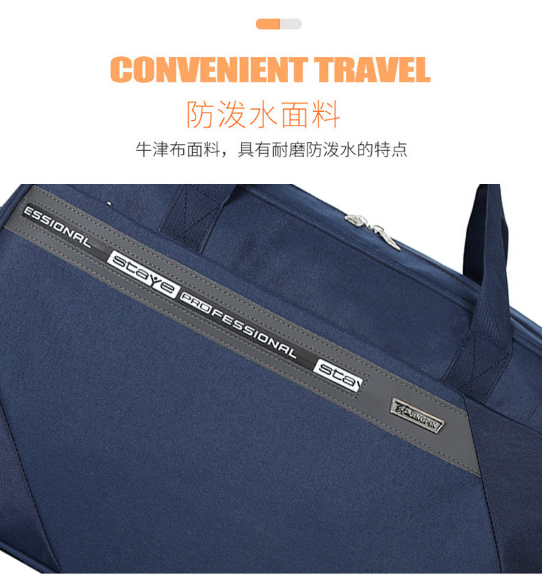 Large Capacity Dry Wet Separation Gym Bag Fashion Simple Men's Trolley Case Oxford Cloth Water Repellent Travel Buggy Bag