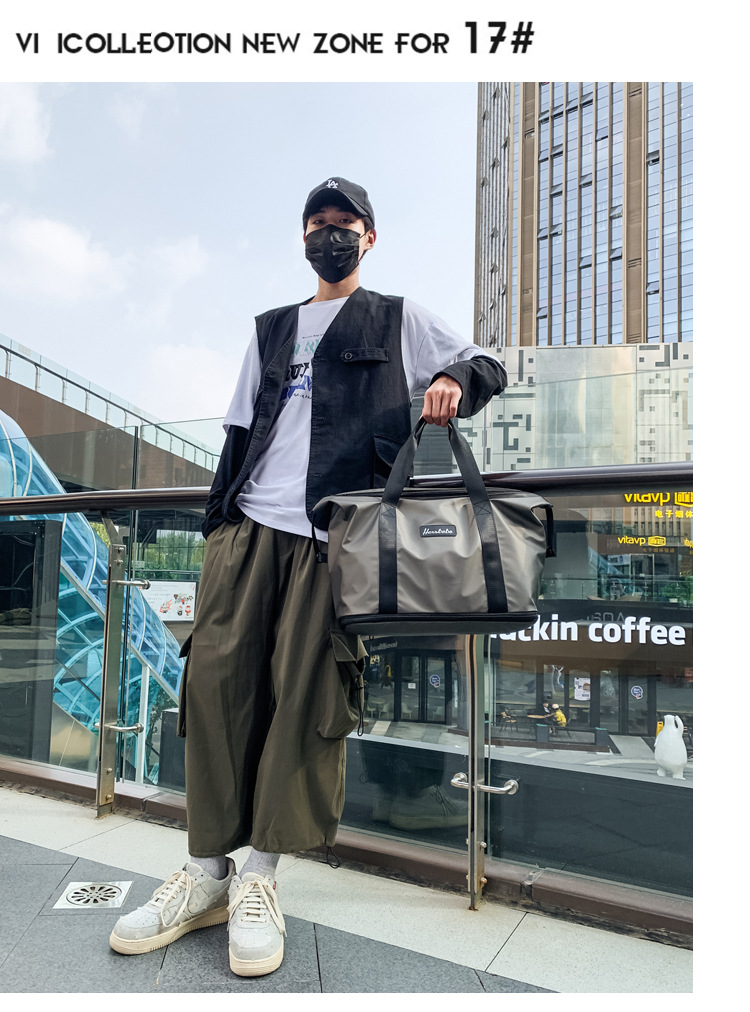 Portable Extended Bag Can Cover Trolley Case Short Distance Travel Business Trip Luggage Bag Large Capacity Dry Wet Separation Gym Bag Portable Extended Bag Can Cover Trolley Case Short Distance Travel Business Trip Luggage Bag Large Capacity Dry Wet Separation Gym Bag