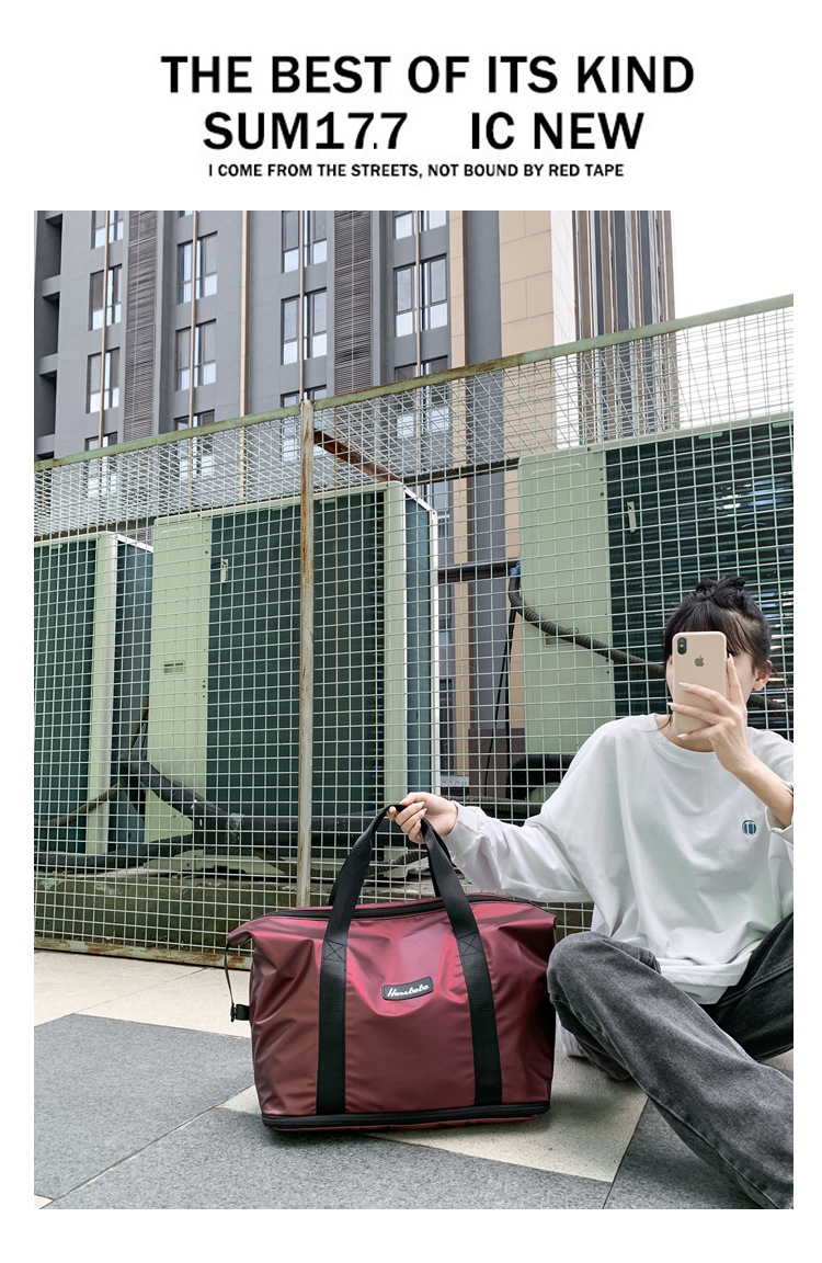 Portable Extended Bag Can Cover Trolley Case Short Distance Travel Business Trip Luggage Bag Large Capacity Dry Wet Separation Gym Bag Portable Extended Bag Can Cover Trolley Case Short Distance Travel Business Trip Luggage Bag Large Capacity Dry Wet Separation Gym Bag