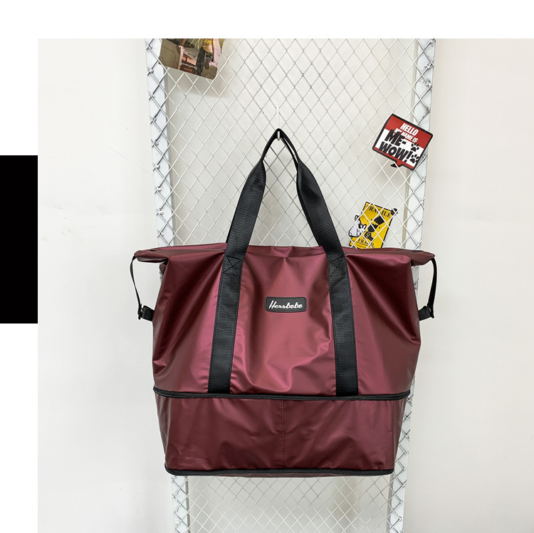 Portable Extended Bag Can Cover Trolley Case Short Distance Travel Business Trip Luggage Bag Large Capacity Dry Wet Separation Gym Bag Portable Extended Bag Can Cover Trolley Case Short Distance Travel Business Trip Luggage Bag Large Capacity Dry Wet Separation Gym Bag