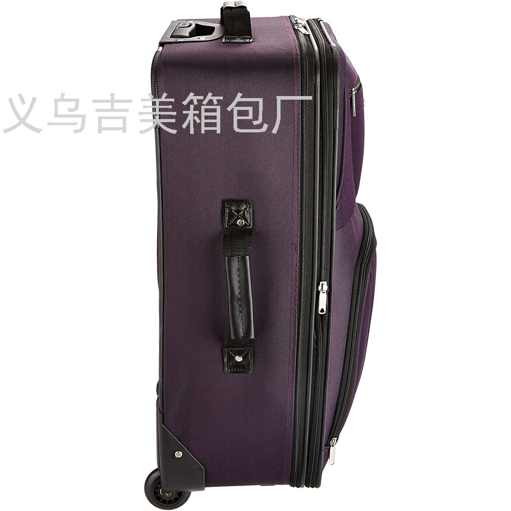 Factory Export Suitcase Two-Piece Set 20-Inch Trolley Case Customizable Boarding Bag Business Luggage Foreign  Wholesale
