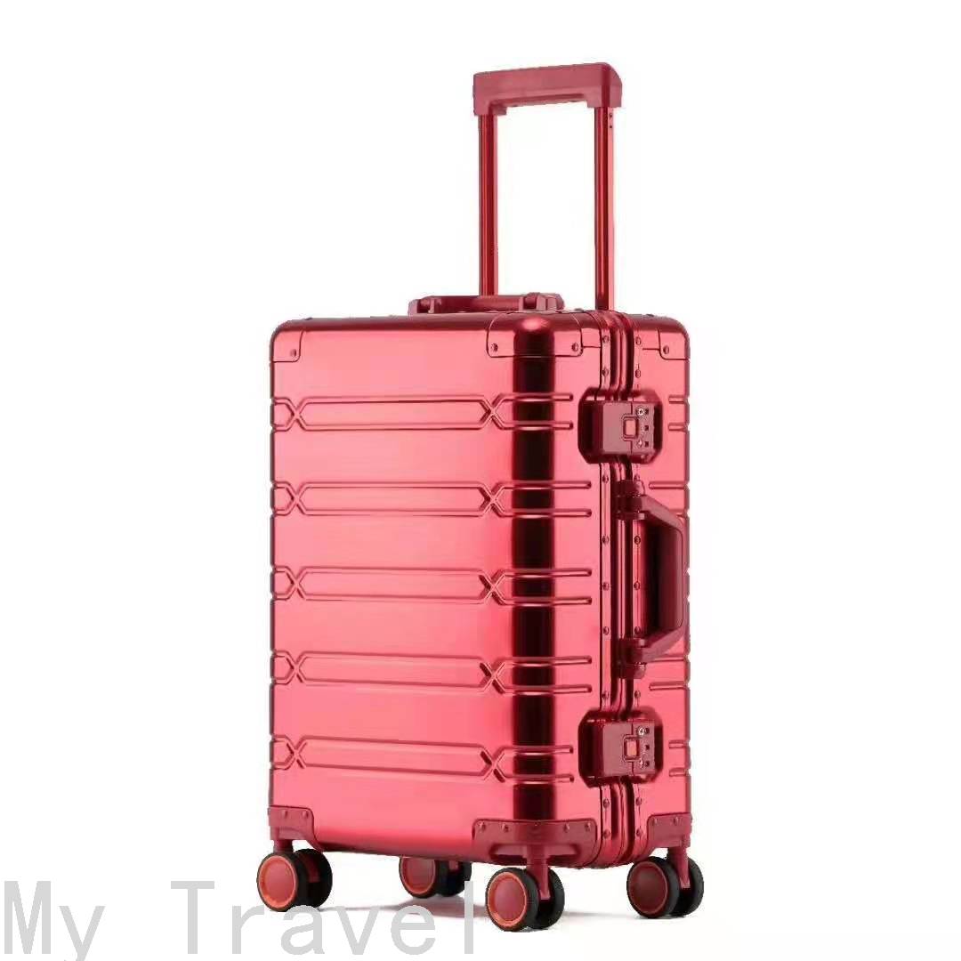 Luggage Password Suitcase Luggage Aluminum Alloy Trolley Case Metal All-Aluminum Trolley Case