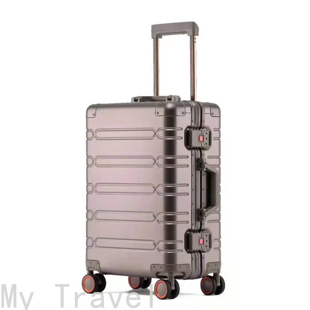 Luggage Password Suitcase Luggage Aluminum Alloy Trolley Case Metal All-Aluminum Trolley Case