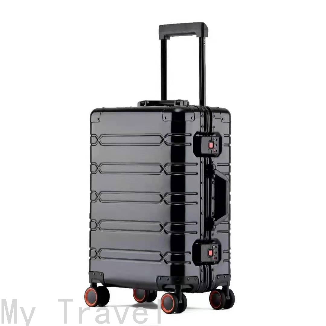 Luggage Password Suitcase Luggage Aluminum Alloy Trolley Case Metal All-Aluminum Trolley Case