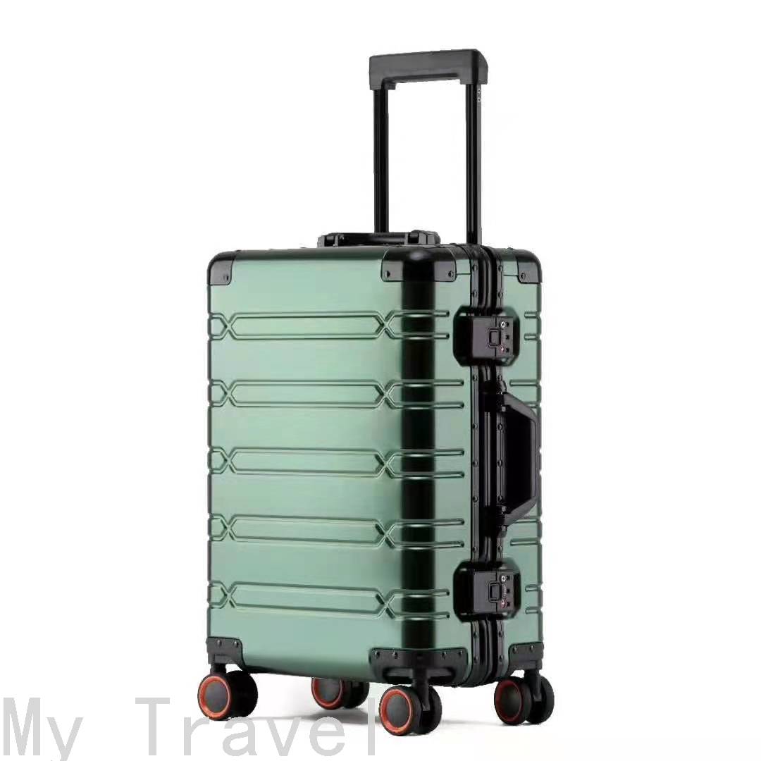 Luggage Password Suitcase Luggage Aluminum Alloy Trolley Case Metal All-Aluminum Trolley Case