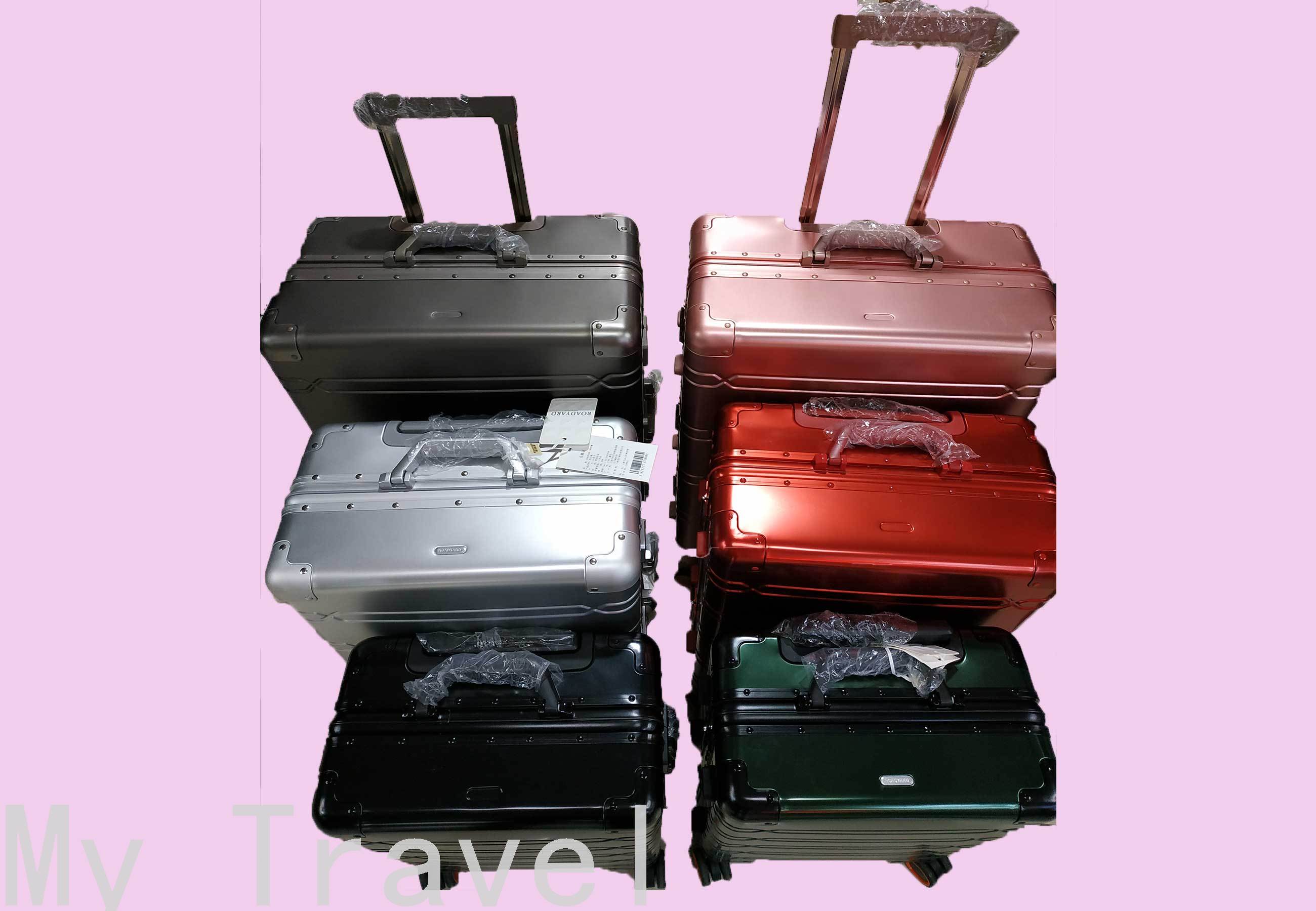 Luggage Password Suitcase Luggage Aluminum Alloy Trolley Case Metal All-Aluminum Trolley Case