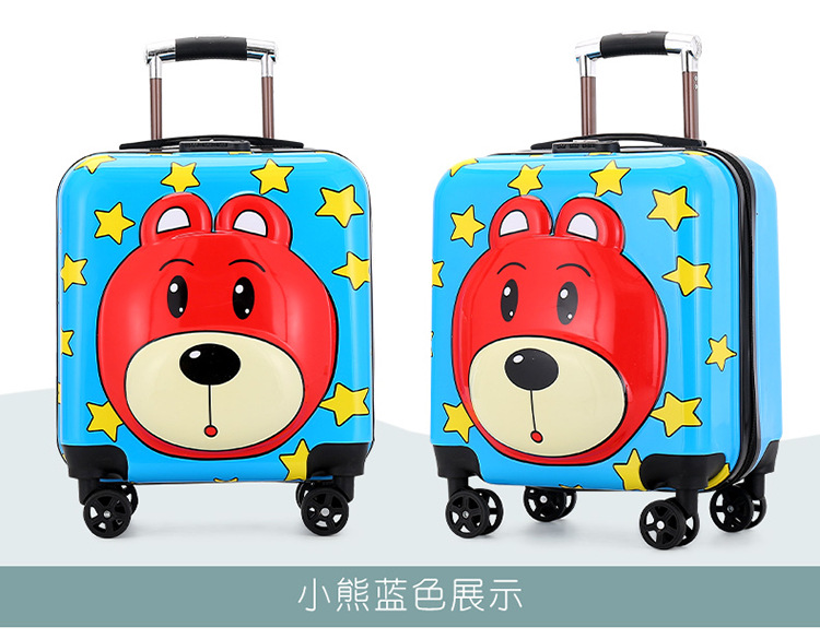 New Animal Trolley Case 18-Inch Children's Trolley Case Cartoon Male and Female Baby Travel Boarding Bag Printed Logo New Animal Trolley Case 18-Inch Children's Trolley Case Cartoon Male and Female Baby Travel Boarding Bag Printed Logo