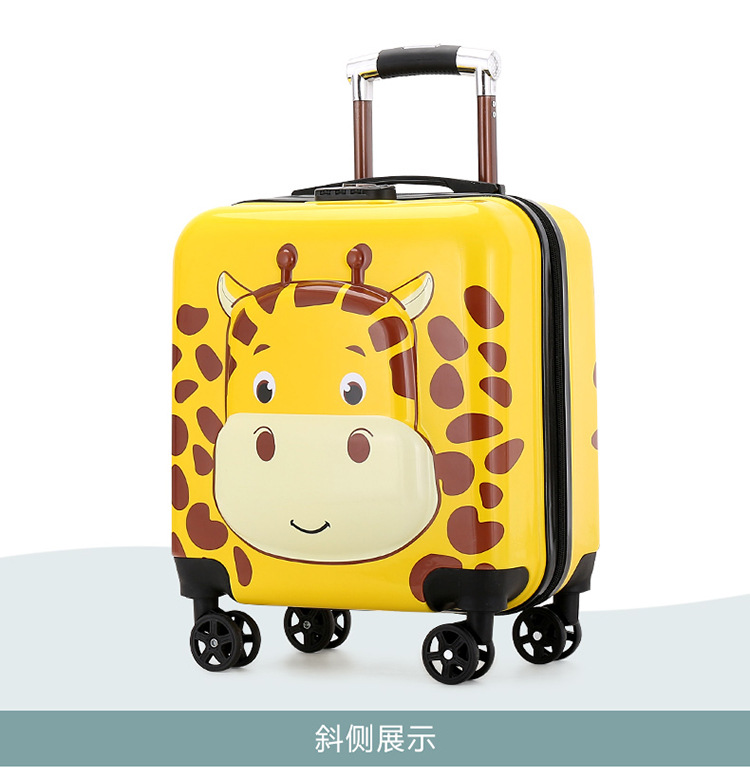 New Animal Trolley Case 18-Inch Children's Trolley Case Cartoon Male and Female Baby Travel Boarding Bag Printed Logo New Animal Trolley Case 18-Inch Children's Trolley Case Cartoon Male and Female Baby Travel Boarding Bag Printed Logo