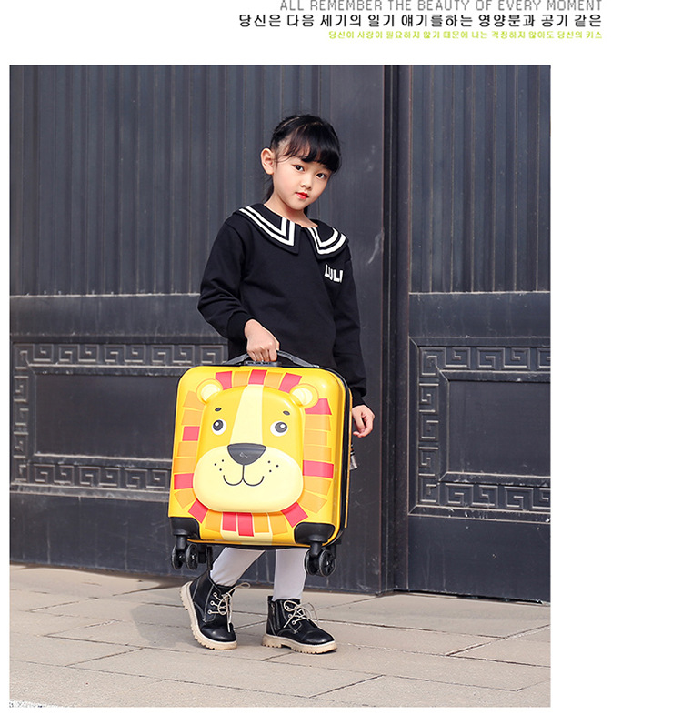 New Animal Trolley Case 18-Inch Children's Trolley Case Cartoon Male and Female Baby Travel Boarding Bag Printed Logo New Animal Trolley Case 18-Inch Children's Trolley Case Cartoon Male and Female Baby Travel Boarding Bag Printed Logo