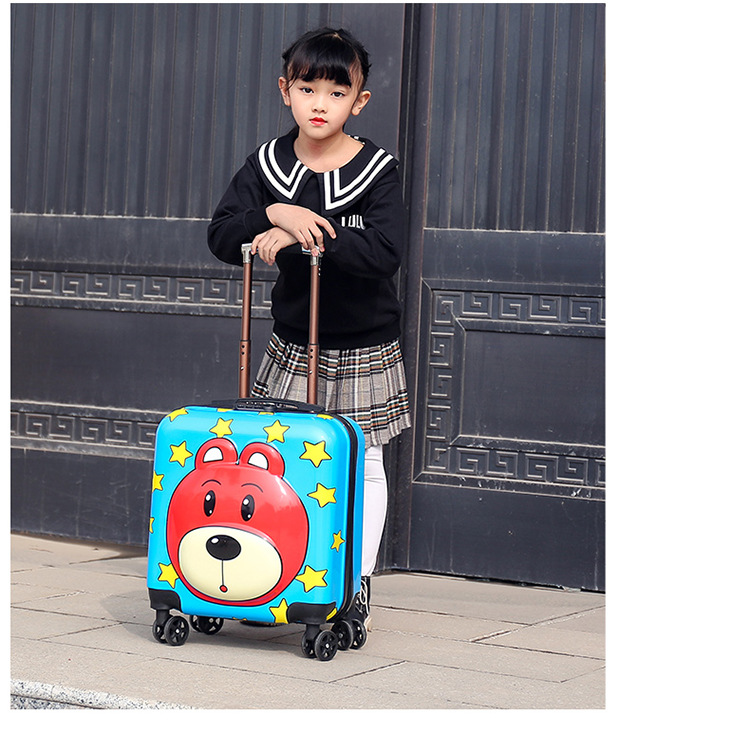 New Animal Trolley Case 18-Inch Children's Trolley Case Cartoon Male and Female Baby Travel Boarding Bag Printed Logo New Animal Trolley Case 18-Inch Children's Trolley Case Cartoon Male and Female Baby Travel Boarding Bag Printed Logo