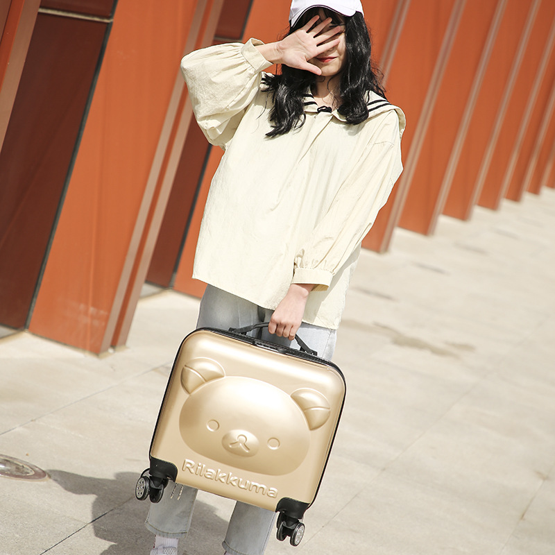 2020 Children's Three D Boarding Bag 18-Inch Bear Lion Yellow Deer Trolley Case Universal Wheel Luggage 2020 Children's Three D Boarding Bag 18-Inch Bear Lion Yellow Deer Trolley Case Universal Wheel Luggage