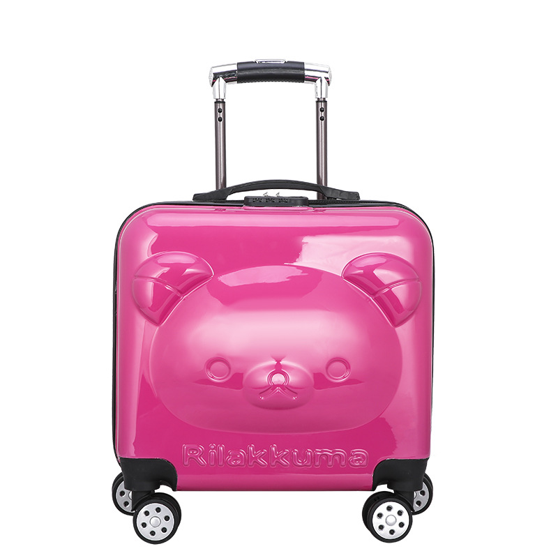 2020 Children's Three D Boarding Bag 18-Inch Bear Lion Yellow Deer Trolley Case Universal Wheel Luggage 2020 Children's Three D Boarding Bag 18-Inch Bear Lion Yellow Deer Trolley Case Universal Wheel Luggage