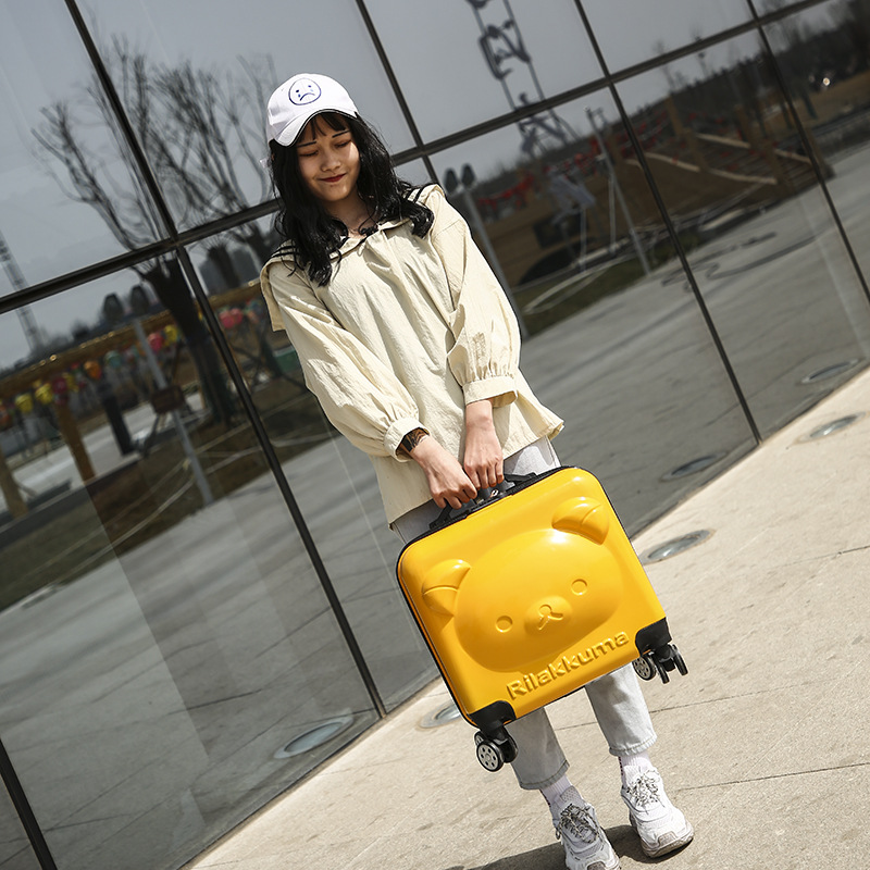 2020 Children's Three D Boarding Bag 18-Inch Bear Lion Yellow Deer Trolley Case Universal Wheel Luggage 2020 Children's Three D Boarding Bag 18-Inch Bear Lion Yellow Deer Trolley Case Universal Wheel Luggage