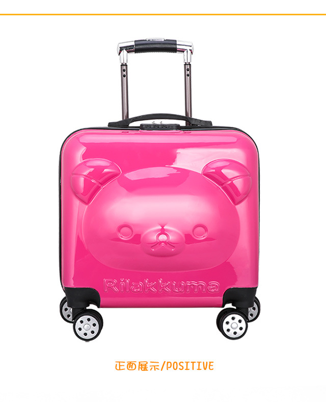 2020 Children's Three D Boarding Bag 18-Inch Bear Lion Yellow Deer Trolley Case Universal Wheel Luggage 2020 Children's Three D Boarding Bag 18-Inch Bear Lion Yellow Deer Trolley Case Universal Wheel Luggage